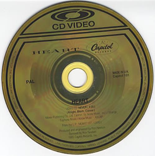 Heart Never - CDV CD single (CD5 / 5") UK HEAC5NE352687