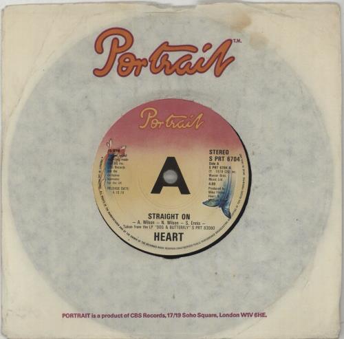 Heart Straight On - A Label 7" vinyl single (7 inch record / 45) UK HEA07ST54738