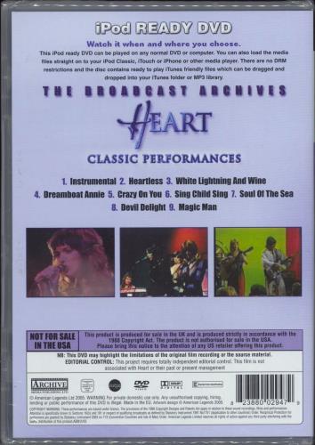 Heart The Broadcast Archives DVD UK HEADDTH451835
