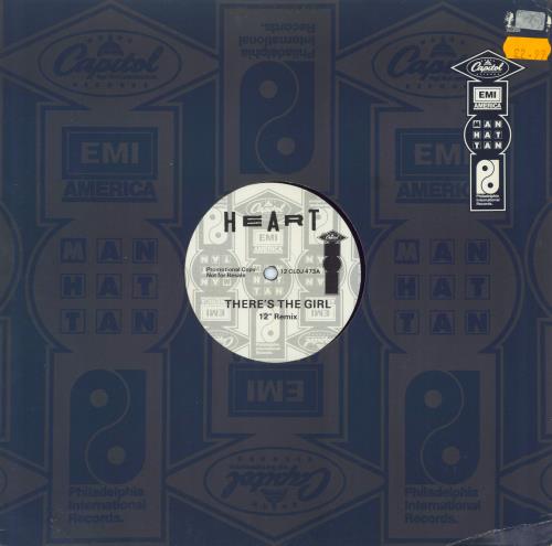 Heart There's The Girl 12" vinyl single (12 inch record / Maxi-single) UK HEA12TH00680
