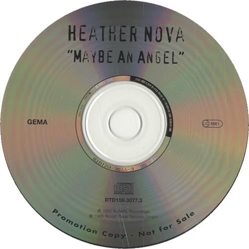 Heather Nova Maybe An Angel CD single (CD5 / 5") German HNVC5MA505687