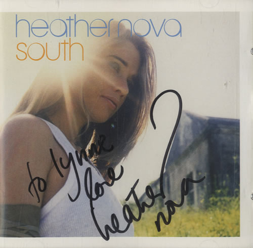 Heather Nova South - Autographed CD album (CDLP) US HNVCDSO512666