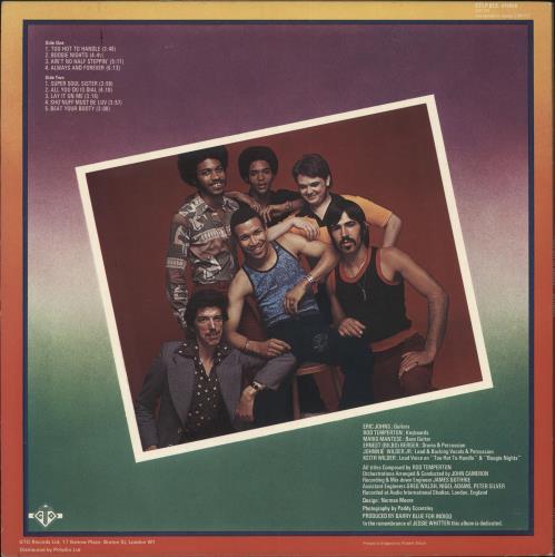 Heatwave Too Hot To Handle - Stickered Sleeve vinyl LP album (LP record) UK HAQLPTO730717