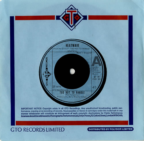 Heatwave Too Hot To Handle 7" vinyl single (7 inch record / 45) UK HAQ07TO573646