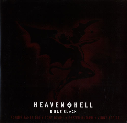 Heaven & Hell Bible Black 7" vinyl single (7 inch record / 45) US HLH07BI472976