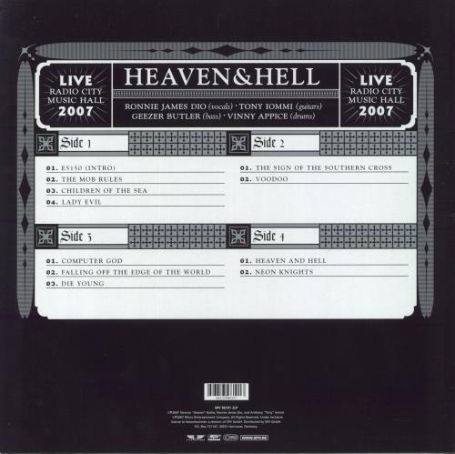Heaven & Hell Radio City Music Hall Live 2-LP vinyl record set (Double LP Album) German HLH2LRA849594