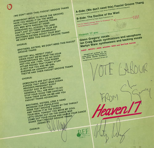 Heaven 17 Autographed Set - Penthouse And Pavement + 2 x 12" vinyl LP album (LP record) UK H17LPAU554101