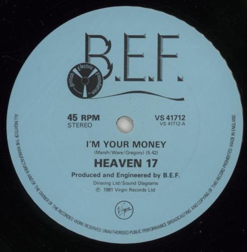Heaven 17 I'm Your Money (Special Fortified Dance Mixes!) 12" vinyl single (12 inch record / Maxi-single) UK H1712IM35470