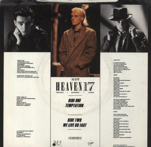 Heaven 17 Temptation 7" vinyl single (7 inch record / 45) UK H1707TE301215