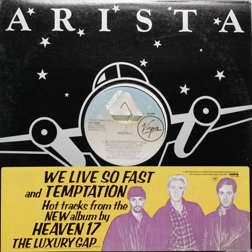 Heaven 17 We Live So Fast 12" vinyl single (12 inch record / Maxi-single) US H1712WE38066