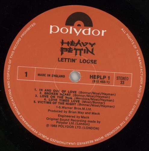 Heavy Pettin Lettin' Loose - EX vinyl LP album (LP record) UK HEVLPLE630576