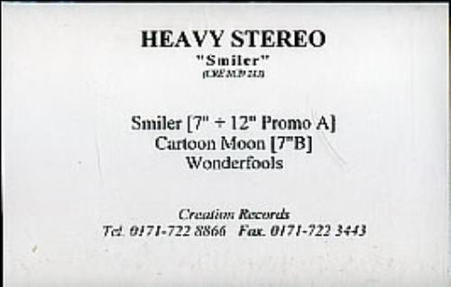 Heavy Stereo Smiler cassette single UK HVSCSSM289762