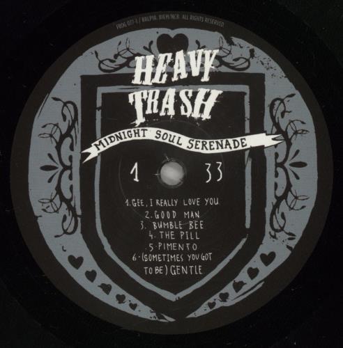 Heavy Trash Midnight Soul Serenade vinyl LP album (LP record) UK HEXLPMI485519