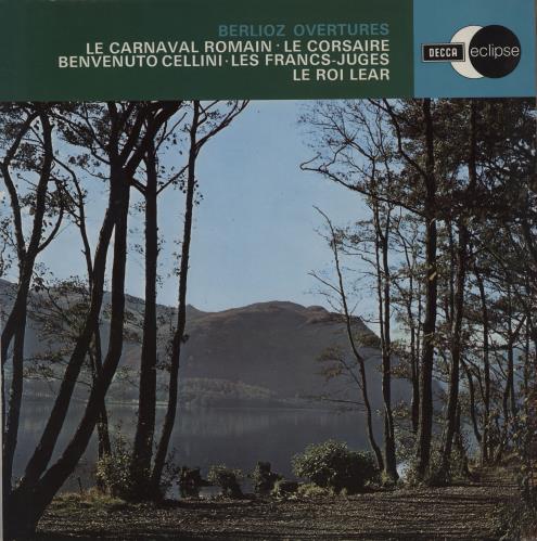 Hector Berlioz Berlioz Overtures vinyl LP album (LP record) UK B76LPBE751658