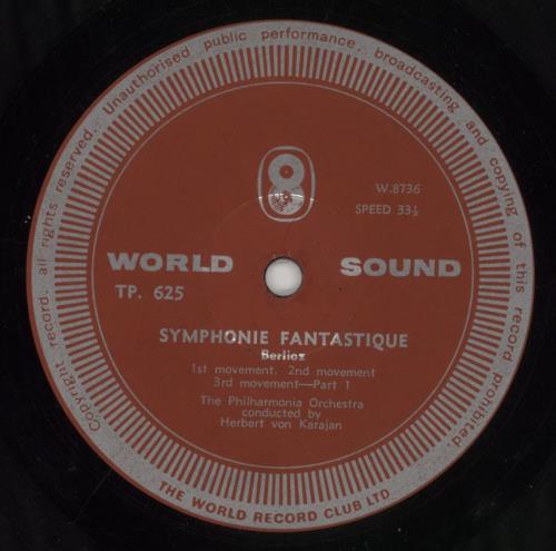 Hector Berlioz Berlioz: Symphonie Fantastique vinyl LP album (LP record) UK B76LPBE854828