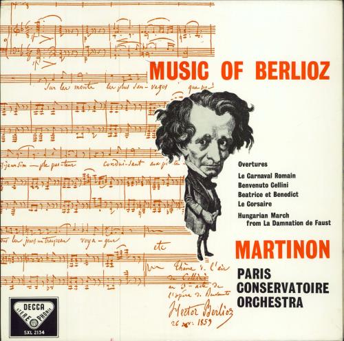 Hector Berlioz Music Of Berlioz vinyl LP album (LP record) UK B76LPMU782541