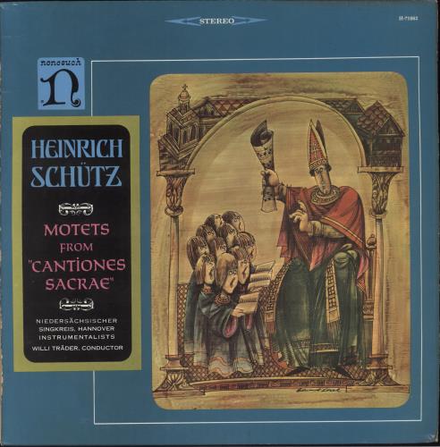 Heinrich Sch�tz Heinrich Sch�tz: Motets From "Cantiones Sacrae" vinyl LP album (LP record) US HJXLPHE857250