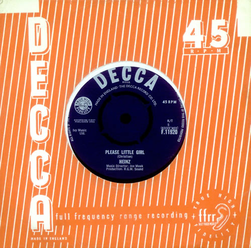 Heinz Please Little Girl 7" vinyl single (7 inch record / 45) UK ZNI07PL511577