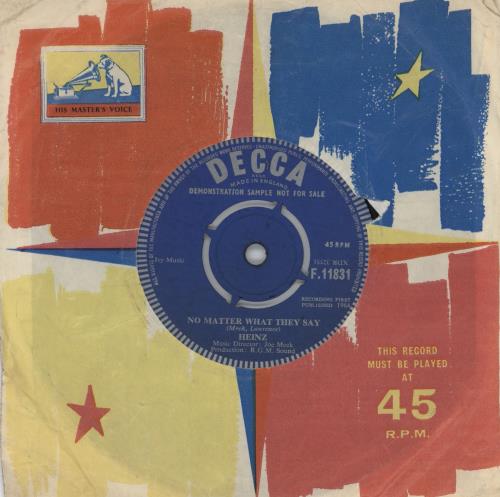 Heinz You Were There 7" vinyl single (7 inch record / 45) UK ZNI07YO777755