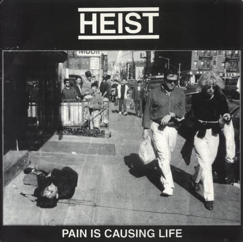 Heist Pain Is Causing Life - Purple Marble Vinyl 7" vinyl single (7 inch record / 45) US 64N07PA835638