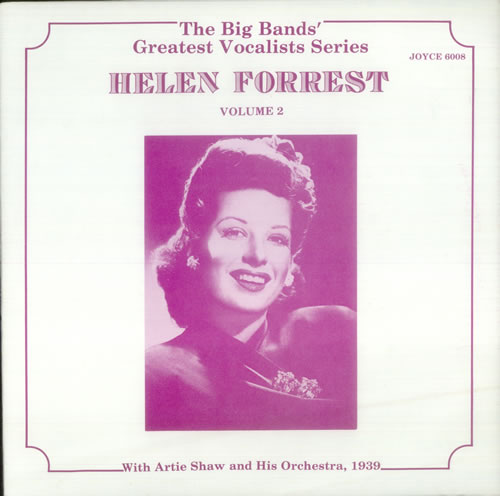 Helen Forrest With Artie Shaw And His Orchestra, 1939 vinyl LP album (LP record) US HKRLPWI545671
