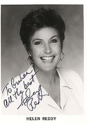 Helen Reddy Autographed Portrait Photograph photograph UK HREPHAU262903