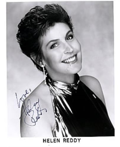 Helen Reddy Autographed Publicity Photograph photograph US HREPHAU260432