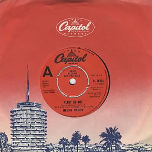 Helen Reddy Ready Or Not 7" vinyl single (7 inch record / 45) UK HRE07RE320270