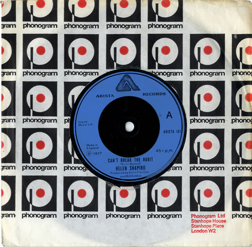 Helen Shapiro Can't Break The Habit 7" vinyl single (7 inch record / 45) UK HES07CA615240