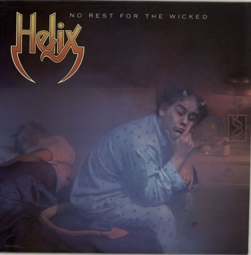 Helix No Rest For The Wicked vinyl LP album (LP record) UK HLXLPNO589677