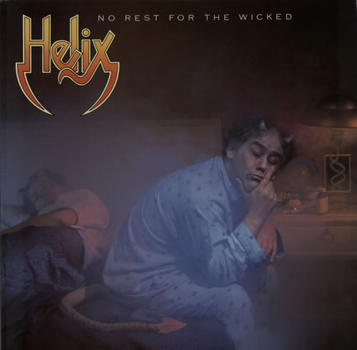 Helix No Rest For The Wicked vinyl LP album (LP record) Canadian HLXLPNO597352