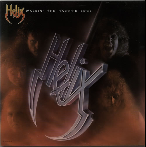 Helix Walkin' The Razor's Edge vinyl LP album (LP record) Dutch HLXLPWA625144