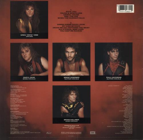 Helix Walkin' The Razor's Edge vinyl LP album (LP record) US HLXLPWA674445