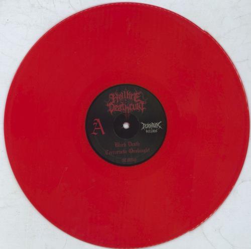 Hellfire Deathcult Black Death Terroristic Onslaught - Red Vinyl vinyl LP album (LP record) Spanish 5-5LPBL818626