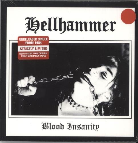 Hellhammer Blood Insanity - Red Vinyl 7" vinyl single (7 inch record / 45) German 0EW07BL729690