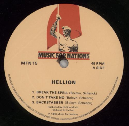 Hellion Hellion - Shrink 12" vinyl single (12 inch record / Maxi-single) UK HEL12HE869099