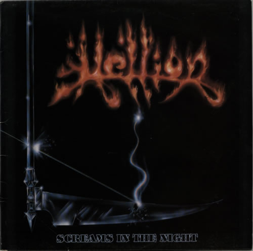 Hellion Screams In The Night vinyl LP album (LP record) UK HELLPSC607657
