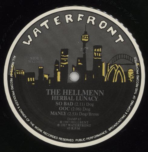 Hellmenn Herbal Lunacy 12" vinyl single (12 inch record / Maxi-single) Australian 87L12HE866613