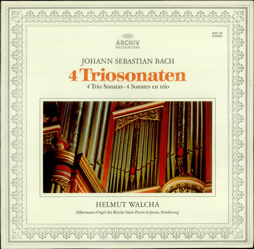 Helmut Walcha Bach: 4 Trio Sonatas vinyl LP album (LP record) German IY7LPBA532000