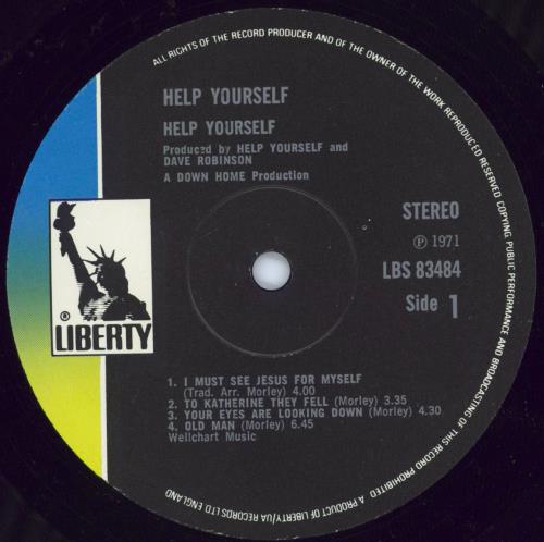 Help Yourself Help Yourself vinyl LP album (LP record) UK HPFLPHE735036