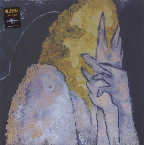 Helpless Caged In Gold - Brown Translucent [Beer] With Black Splatter vinyl LP album (LP record) UK 5--LPCA818756