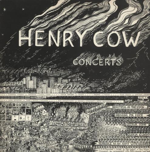 Henry Cow Concerts 2-LP vinyl record set (Double LP Album) UK HC12LCO718102