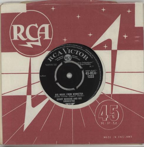 Henry Mancini Big Noise From Winnetka 7" vinyl single (7 inch record / 45) UK MNC07BI671249