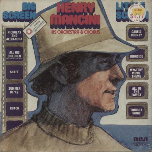 Henry Mancini Big Screen - Little Screen vinyl LP album (LP record) US MNCLPBI686265