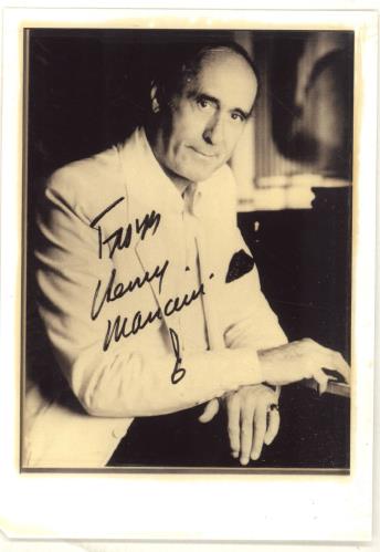 Henry Mancini Signed Photograph photograph UK MNCPHSI691500
