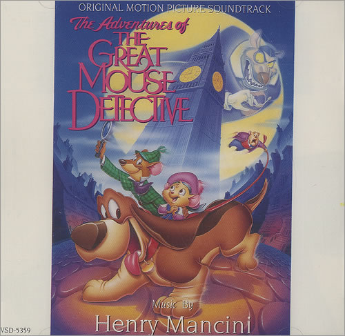 Henry Mancini The Adventures Of The Great Mouse Detective CD album (CDLP) US MNCCDTH487093