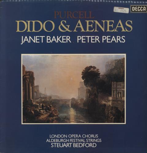 Henry Purcell Purcell: Dido & Aeneas vinyl LP album (LP record) UK PZ5LPPU852982