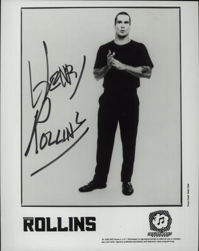 Henry Rollins Autographed Publicity Photograph photograph UK HRYPHAU668185