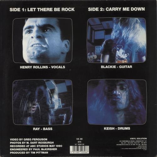 Henry Rollins Let There Be Rock - EX 12" vinyl single (12 inch record / Maxi-single) UK HRY12LE867644