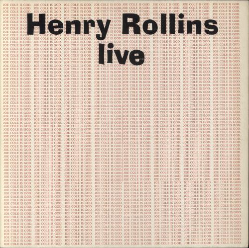 Henry Rollins Live vinyl LP album (LP record) Dutch HRYLPLI857457
